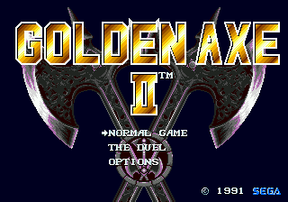 Заставка игры Golden Axe II